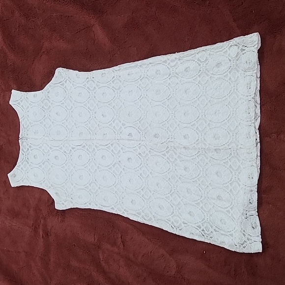 Ronni Nicole White Sheath Dress Sleeveless Scoop Neck - Picture 5 of 7